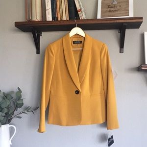 Kasper Blazer: Marigold Single-Button (NWT)